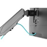 Digitus Support universel pour moniteur unique avec ressort à gaz, Support de moniteur Noir