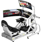 Fanatec GT Triple Monitor Expansion , Support Blanc/Noir