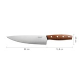 Fiskars Couteau de chef Norr 20 cm Marron/en acier inoxydable