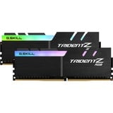 G.Skill Trident Z RGB 16 Go DDR4-3200 (2x 8 Go) mémoire vive Noir, F4-3200C16D-16GTZR, XMP 2.0