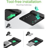 ICY BOX Station d'accueil et de clonage pour M.2 NVMe SSD et 2,5"/3,5" SATA SSD/HDD Noir, USB 3.2 Gen 2 Type-C