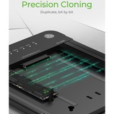 ICY BOX Station d'accueil et de clonage pour M.2 NVMe SSD et 2,5"/3,5" SATA SSD/HDD Noir, USB 3.2 Gen 2 Type-C