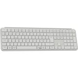 Keychron B6 Pro-K8Z Ultra-Slim clavier Blanc, Layout BE (AZERTY), Mécanique des ciseaux, 100%, Bluetooth, 2.4GHz