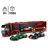 LEGO City - Camion de F1 avec des voitures de F1 RB20 et AMR24, Jouets de construction 60445