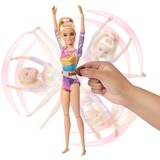 Mattel Ensemble de gymnastique Barbie avec poupée blonde et poutre d'équilibre 