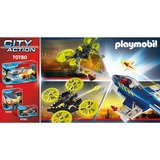 PLAYMOBIL City Action - Jet de police et drone, Jouets de construction 70780