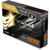 SAPPHIRE NITRO+ X870EA WIFI7 Phantom Link carte mère socket AM5 Noir/Argent, 5 Gb-LAN, Wi-Fi 7, BT 5.4, Sound, ATX
