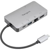 Targus USB-C DP Alt Mode Single Video 4K HDMI/VGA, Station d'accueil Gris, + 100W Power Delivery