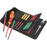 Wera Kraftform Kompakt VDE 16 extra slim 1 Tool Finder, Tournevis Rouge/Jaune, 16 pièces