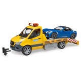 bruder Mercedes Benz Sprinter Transport automobile et roadster, Modèle réduit de voiture Orange/Bleu, 02675