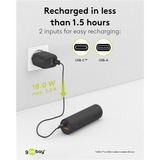 goobay Powerbank 5.0 Noir, 5 000 mAh, Power Delivery, Charge rapide