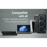i-tec i-tec USB-C HDMI KVM Docking, Station d'accueil Noir