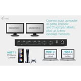i-tec i-tec USB-C HDMI KVM Docking, Station d'accueil Noir