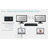 i-tec i-tec USB-C HDMI KVM Docking, Station d'accueil Noir