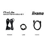 iiyama G-Master Red Eagle GC2784HSU-B1 27" Moniteur gaming incurvé Noir, 1x DisplayPort, 2x HDMI, 2x USB-A, 240 Hz