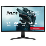 iiyama G-Master Red Eagle GC2784HSU-B1 27" Moniteur gaming incurvé  Noir, 2x HDMI, 1x DisplayPort, USB, Audio, AMD Free-Sync, 240 Hz