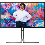 AOC U27U3CV 27" 4K UHD Moniteur  Noir/Argent, HDMI, DisplayPort, hub USB, LAN, audio