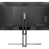 AOC  27" 4K UHD Moniteur  Noir/Argent