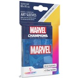 Asmodee Marvel Champions - Marvel Blue Art sleeves (50+1), Étui de protection bleu