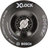 Bosch 2 608 601 714 accessoire pour meuleuse d'angle Assiette-support, Patin de ponçage Assiette-support, Bosch, 12,5 cm, Noir, 12250 tr/min, Plastique