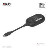 Club 3D Adaptateur émetteur-récepteur sans fil USB-C vers HDMI Noir