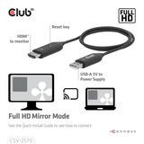 Club 3D CLUB3D Wireless USB-C® to HDMI?, Adaptateur Noir