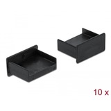 DeLOCK Housse de protection pour USB Type-A (femelle), Capuchon protecteur Noir, 10 pièces