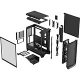 Fractal Design Meshify 3 RGB TG Light Tint boîtier midi tower Noir | 2x USB-A | 1x USB-C | RGB | Verre Trempé