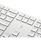 HP Combinaison clavier-souris sans fil 650, set de bureau Blanc, Layout BE, Plunger, 1200 - 4000 dpi