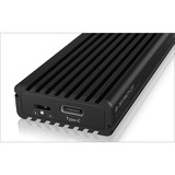 ICY BOX IB-1817MCT-C31 Enceinte ssd Noir M.2, Boîtier disque dur Noir, Enceinte ssd, M.2, PCI Express 3.0, Série ATA III, 10 Gbit/s, Connectivité USB, Noir