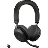 Jabra Evolve2 75 casque on-ear Noir, Link380c, Microsoft Teams