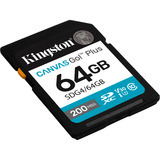 Kingston Canvas Go! Plus SDXC 64 Go, Carte mémoire Noir, Classe 10, UHS-I U3, V30