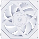 Lian Li UNI FAN TL 120 LCD Reverse Blade ventilateur de boîtier RGB  Blanc, 120 x 124 x 28 mm