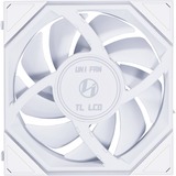 Lian Li UNI FAN TL-LCD120 Reverse White Single Pack, Ventilateur de boîtier Blanc