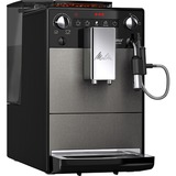 Melitta AVANZA Mystic Titan F270-100, Machine à café/Espresso Titane/Noir, Machine à expresso, 1,5 L, Café moulu, Broyeur intégré, 1450 W, Noir, Gris