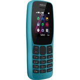 Nokia 110 4,5 cm (1.77") Bleu Téléphone numérique, Smartphone Bleu, Barre, Double SIM, 4,5 cm (1.77"), 0,3 MP, 800 mAh, Bleu