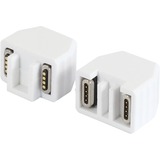  RJ45 Coupleur à fusible magnétique CAT6, Raccord Blanc