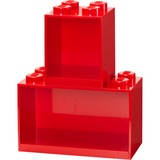 Room Copenhagen Ensemble d'étagères en briques LEGO, 4 + 8 tenons Rouge
