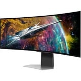 Samsung Odyssey OLED G9 G95SC 49" Moniteur UltraWide gaming incurvé Argent, 1x DisplayPort, 1x HDMI, 1x Micro HDMI, 3x USB-A, 240 Hz, Wi-Fi, BT