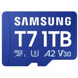 Samsung T7 microSDXC 1 To, Carte mémoire Bleu