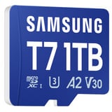 Samsung T7 microSDXC 1 To, Carte mémoire Bleu