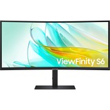 Samsung ViewFinity LS34C652UAUXEN 34" Moniteur UltraWide incurvé  Noir, HDMI, DisplayPort, Sound, RJ-45, USB-C