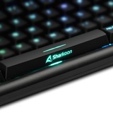 Sharkoon SKILLER SGK30 Red, Clavier gaming Noir, BE Layout, Huano Red, LED RGB