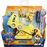 Spin Master Paw Patrol Movie Rubbles Véhicule de luxe transformable, Modèle réduit de voiture (avec figurine à collectionner)