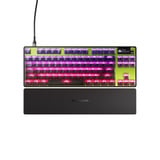 SteelSeries RGB clavier gaming mécanique Néon jaune, Layout US (QWERTY), SteelSeries OmniPoint 3.0, 80% (TKL)
