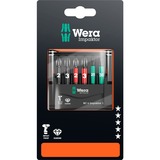 Wera Bit-Check 6 Impaktor 1 SB, 1/4", 6 pièces, Set d'embouts de vissage Revêtement diamant, extrêmement durable