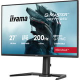 iiyama G-Master Red Eagle GB2771QSU-B1 27" Moniteur gaming Noir, 1x DisplayPort, 2x HDMI, 2x USB-C, 2x USB-A, 200 Hz