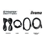 iiyama G-Master Red Eagle GB2771QSU-B1 27" Moniteur gaming Noir, 1x DisplayPort, 2x HDMI, 2x USB-C, 2x USB-A, 200 Hz