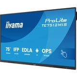 iiyama iiya 75 T TE7512MIS-B4AG 60Hz 4K VA, Affichage public Noir (Mat)