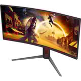 AOC CU34G4 34" Moniteur UltraWide gaming incurvé  Noir/Rouge, 180 Hz, HDMI, DisplayPort, AMD FreeSync
